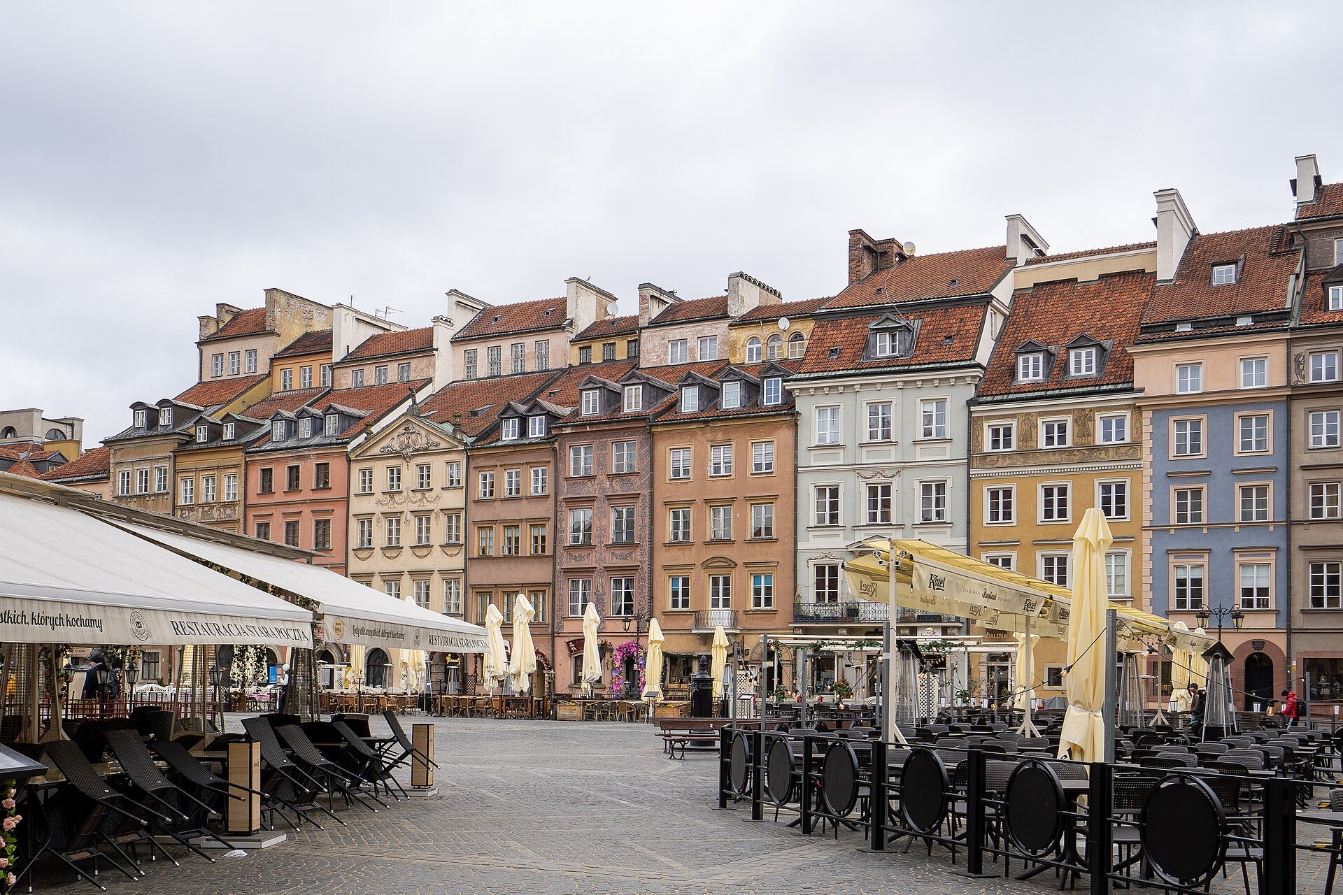Old Town Market Square in Warsaw, Poland