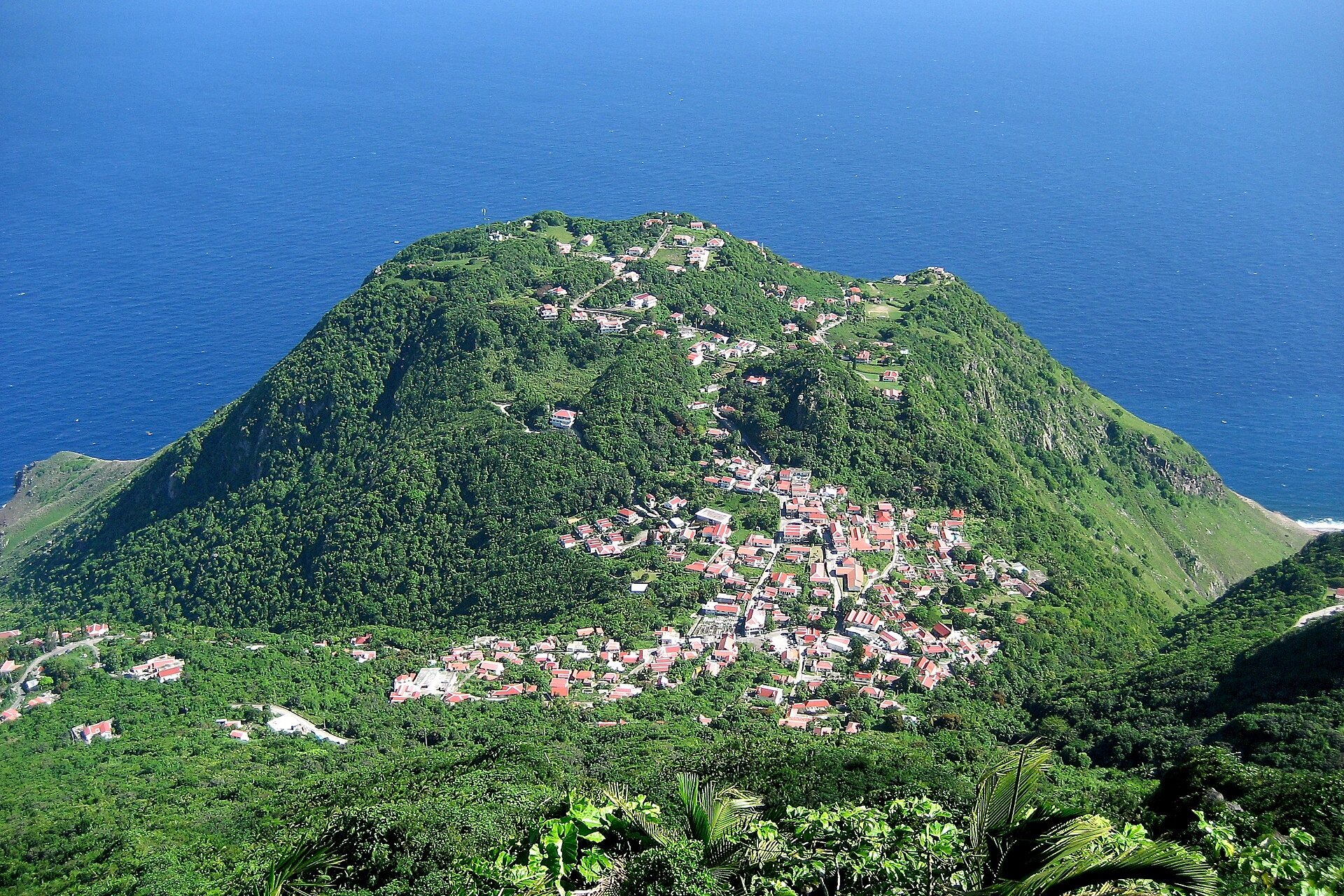 View from Mount Scenery on Saba