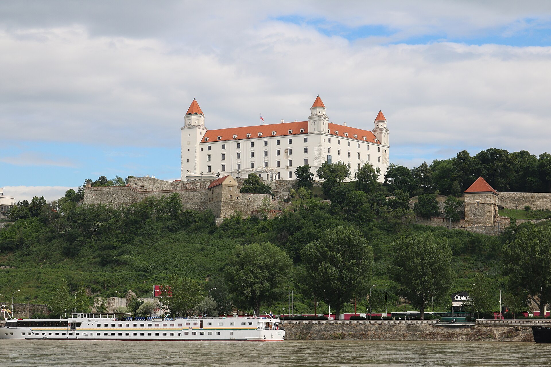 Bratislava Castle above the Danube, Slovakia
