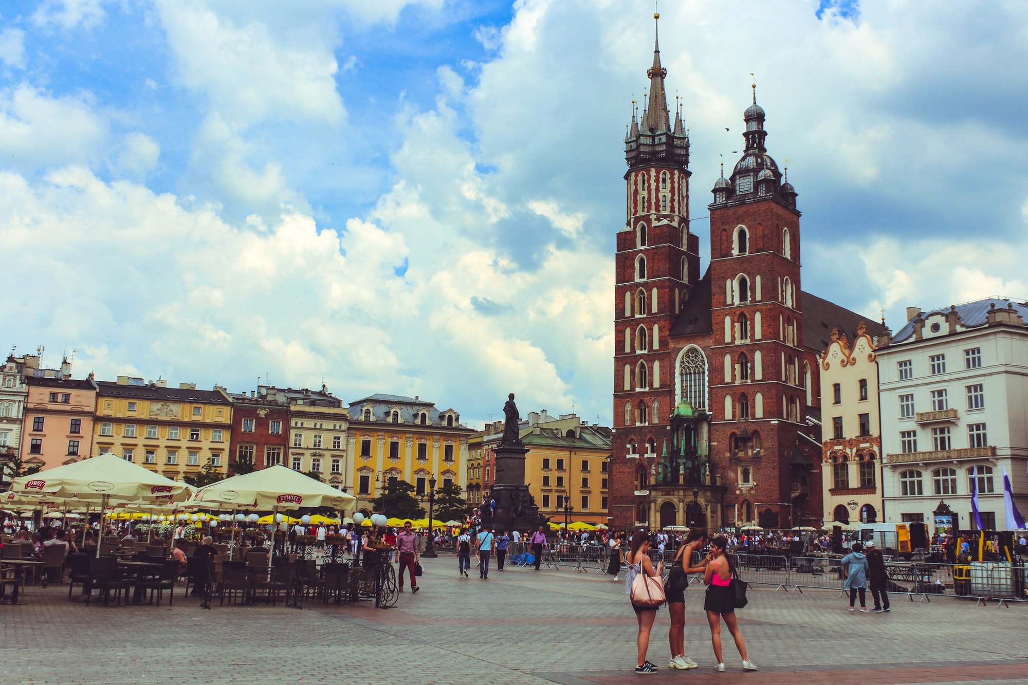 St. Mary's Basilica on the Main Square in Kraków