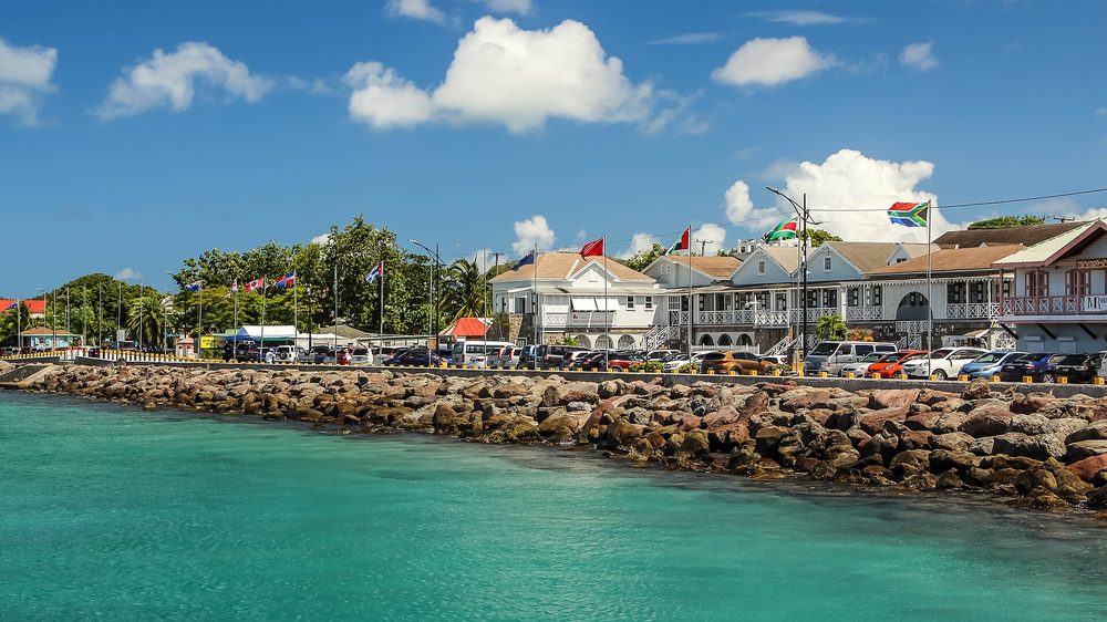 The ferry pier at Charlestown, Nevis