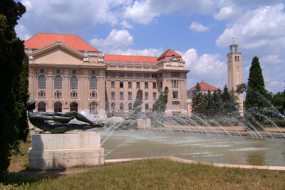 The main building of the University of Debrecen